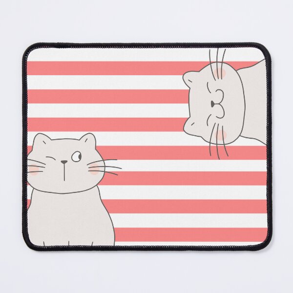 Item preview, Two cats red stripes designed and sold by ColorWander.