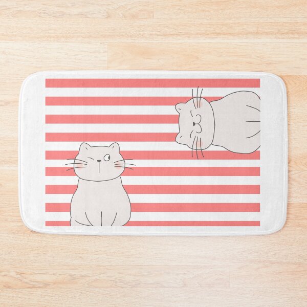 Item preview, Two cats red stripes designed and sold by ColorWander.