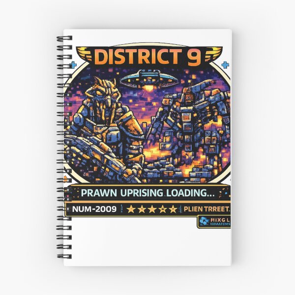 Item preview, District 9 - Pixel Invasions Badge designed and sold by Xeiboo.