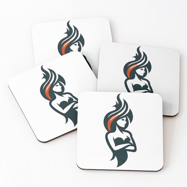 Item preview, Fiery Mind Woman Silhouette Empowerment Design. designed and sold by Spark2Seduction.