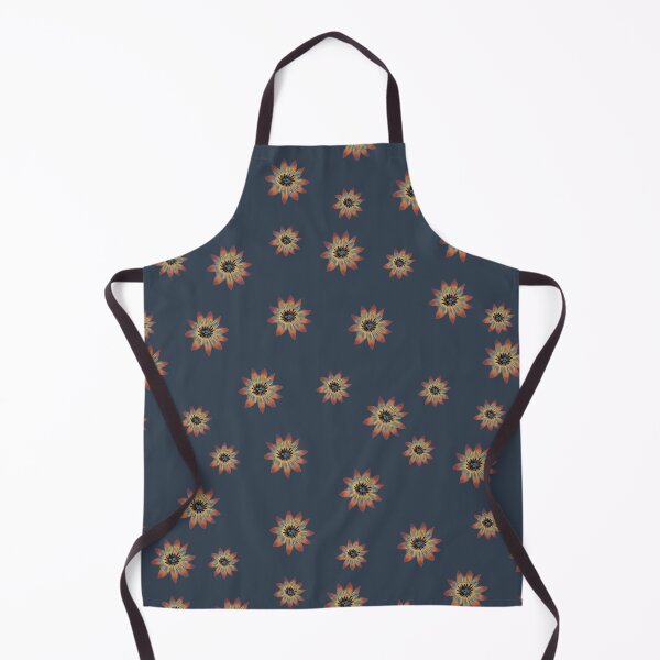 Item preview, Golden Starflowers on Deep Blue designed and sold by phatlizzardart.