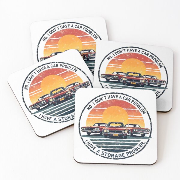 Item preview, Funny Car Collector Storage Problem Retro Badge Design designed and sold by LunaMagicStudio.