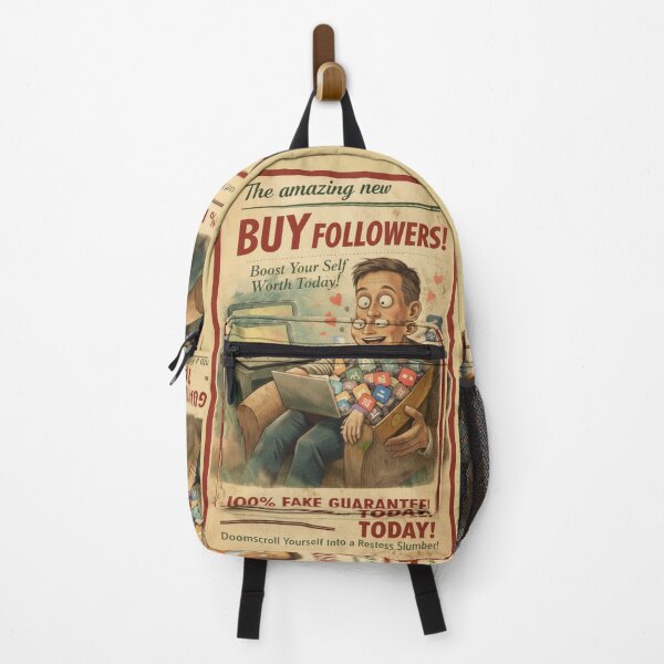 Item preview, Buy Followers! - Satirical Vintage Ad Retro Poster designed and sold by freackly.