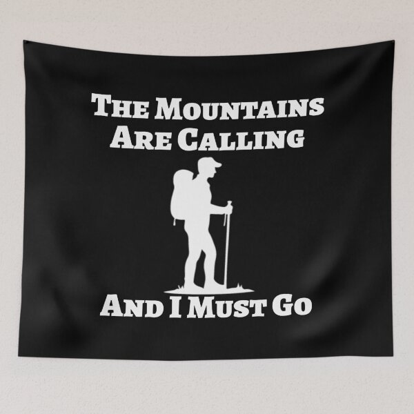 Item preview, The Mountains Are Calling - Minimalist Hiker Silhouette designed and sold by Vision Crafted.