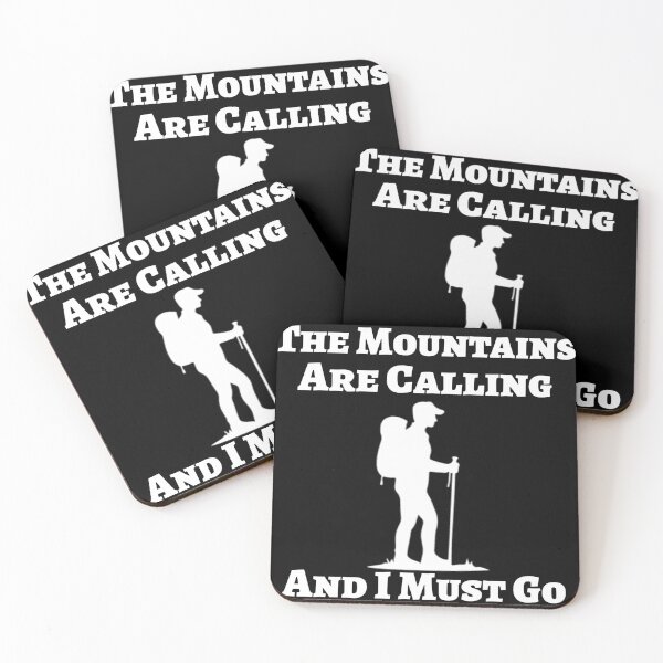 Item preview, The Mountains Are Calling - Minimalist Hiker Silhouette designed and sold by Vision Crafted.