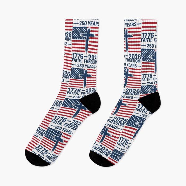 Item preview, Faith Freedom 250 Years 1776–2026 – Patriotic Christian USA Flag Cross Anniversary Design designed and sold by Polarisofficial.