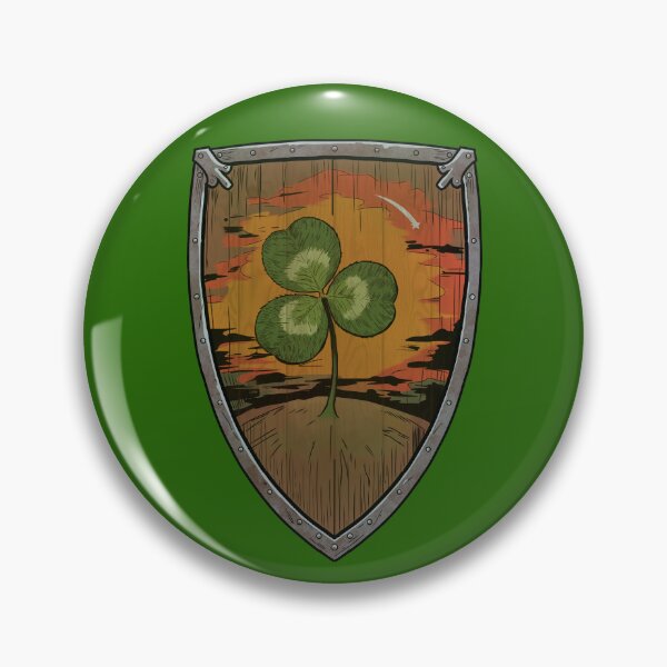 Item preview, Ser Duncan the Tall St. Patrick's Day Shield - Lucky Hedge Knight Fan Art  designed and sold by mongeekshirts.