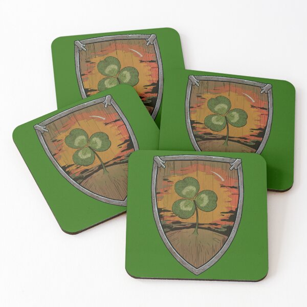 Item preview, Ser Duncan the Tall St. Patrick's Day Shield - Lucky Hedge Knight Fan Art  designed and sold by mongeekshirts.