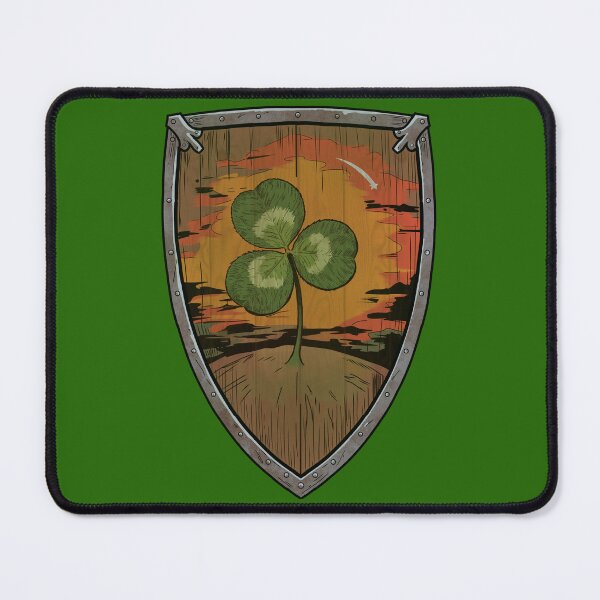 Item preview, Ser Duncan the Tall St. Patrick's Day Shield - Lucky Hedge Knight Fan Art designed and sold by mongeekshirts.
