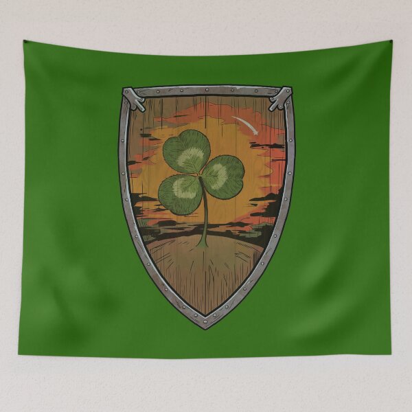 Item preview, Ser Duncan the Tall St. Patrick's Day Shield - Lucky Hedge Knight Fan Art  designed and sold by mongeekshirts.