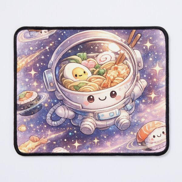 Item preview, Cute Ramen Astronaut Illustration – Kawaii Cosmic Food Art designed and sold by MeghannsMinimalMeals.
