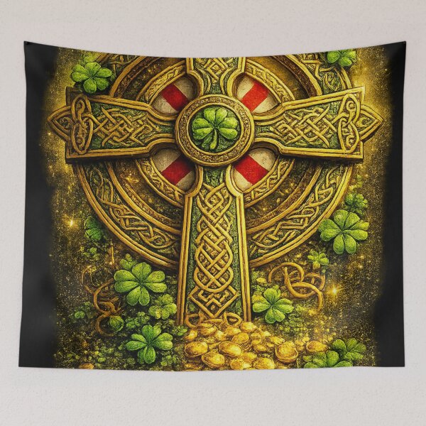 Item preview, “Celtic Heritage & Luck” – St. Patrick’s Celtic Cross Design designed and sold by RolMerch.