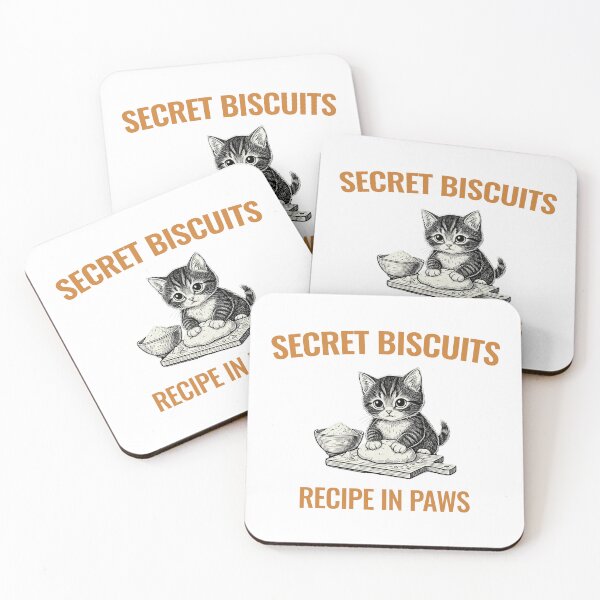 Item preview, Kitty Biscuits Vintage Bakery - Retro Cat Art designed and sold by PrintAtelier.