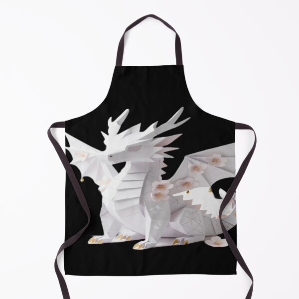 Item preview, White Paper Origami Dragon with Pink Sakura Flowers designed and sold by ItzLacarth.