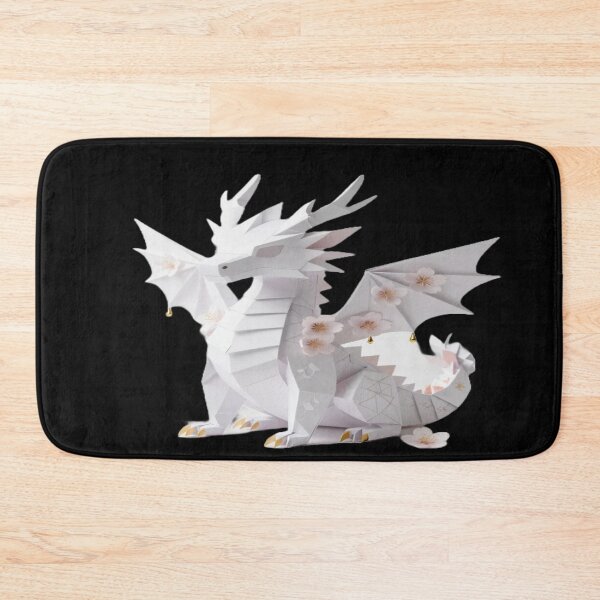Item preview, White Paper Origami Dragon with Pink Sakura Flowers designed and sold by ItzLacarth.