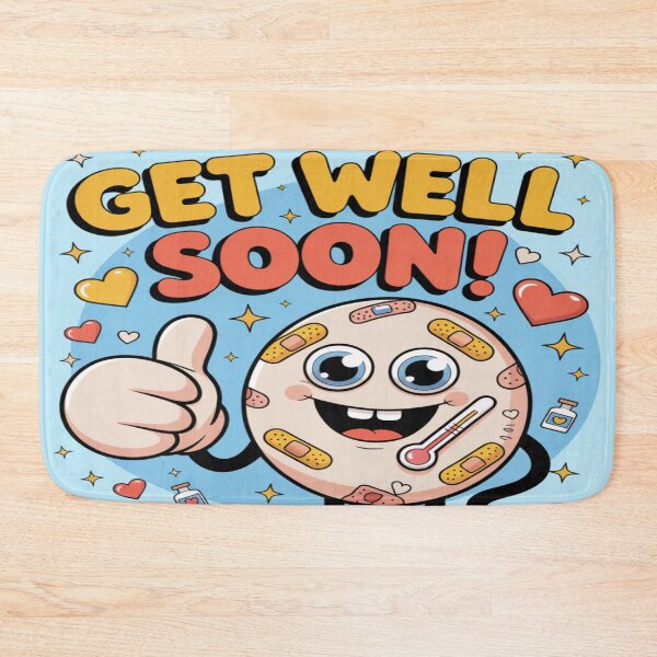 Item preview, Thumbs Up Bandaged Buddy Get Well Soon - Cheerful Cartoon Recovery designed and sold by Midnight Veil Designs.