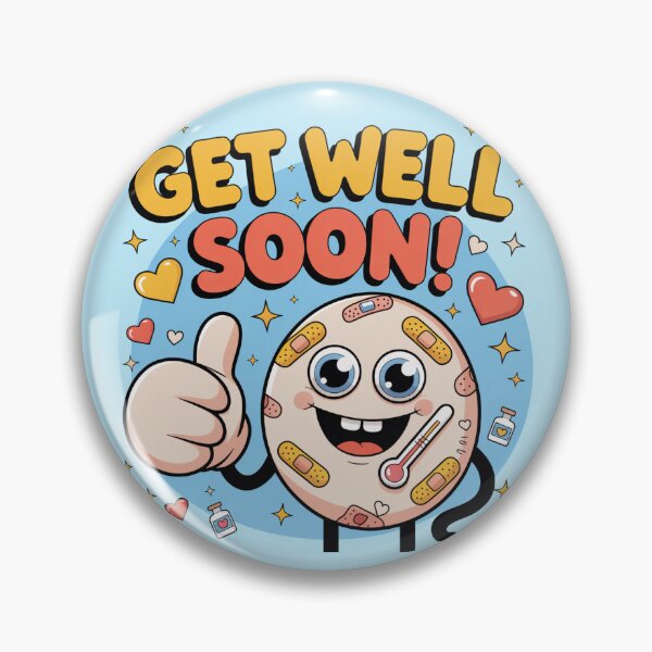 Item preview, Thumbs Up Bandaged Buddy Get Well Soon - Cheerful Cartoon Recovery designed and sold by Midnight Veil Designs.