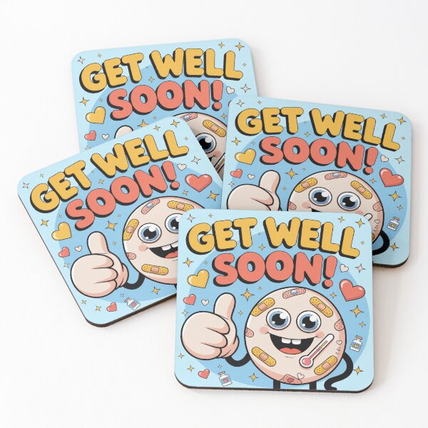 Item preview, Thumbs Up Bandaged Buddy Get Well Soon - Cheerful Cartoon Recovery designed and sold by Midnight Veil Designs.