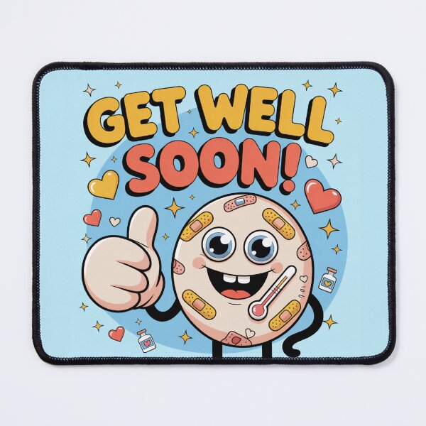 Item preview, Thumbs Up Bandaged Buddy Get Well Soon - Cheerful Cartoon Recovery designed and sold by Midnight Veil Designs.