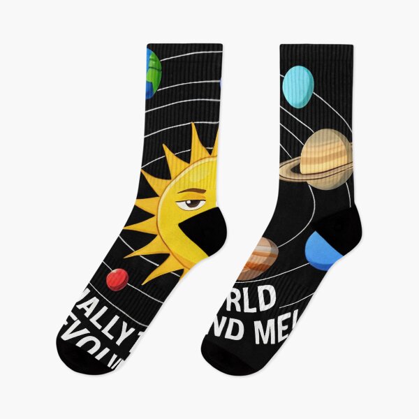 Item preview, Actually The World Does Revolve Around Me – Funny Solar System Shirt designed and sold by Uglyandcute.