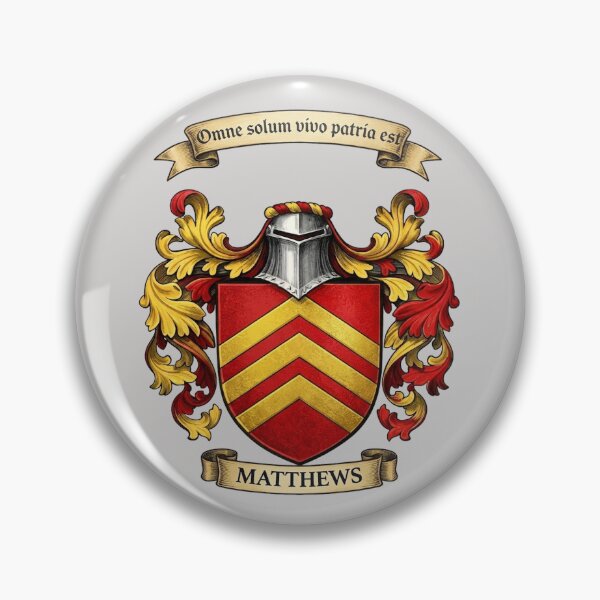 Item preview, The Matthews Family Coat of Arms designed and sold by BagTown Clans.