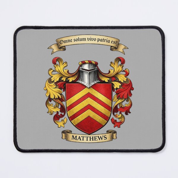 Item preview, The Matthews Family Coat of Arms designed and sold by BagTown Clans.