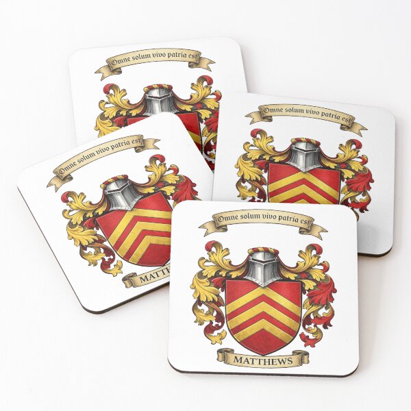 Item preview, The Matthews Family Coat of Arms designed and sold by BagTown Clans.