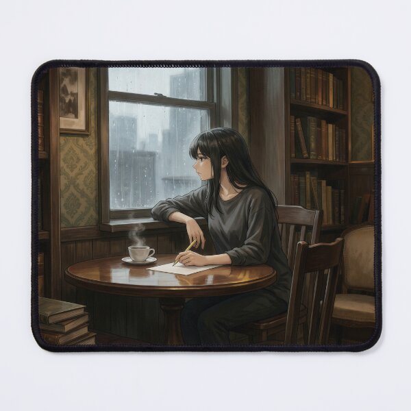 Item preview, Rainy Day Reflections in the Library designed and sold by AbstractAuraArt.