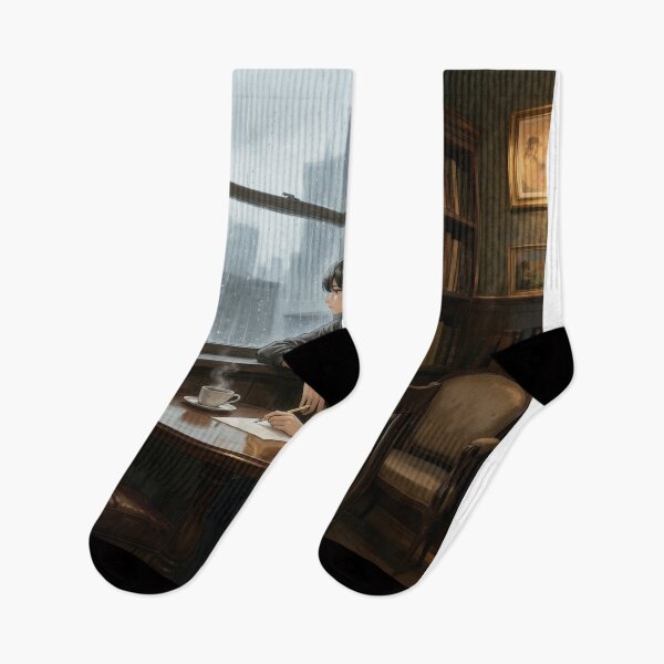 Item preview, Rainy Day Reflections in the Library designed and sold by AbstractAuraArt.