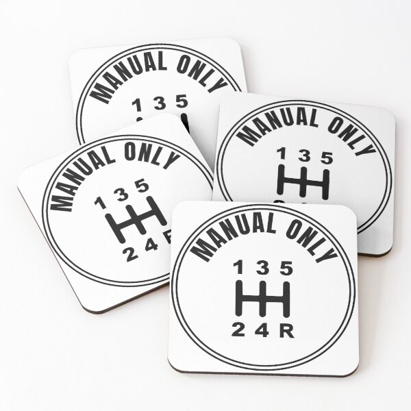 Item preview, Manual Only Sticker – Stick Shift Car Decal designed and sold by gwandi.
