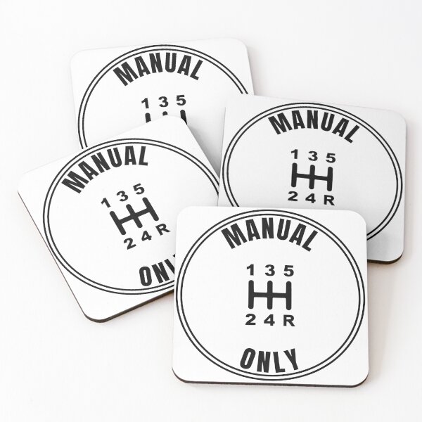 Item preview, Manual Only Sticker – Stick Shift Car Decal designed and sold by gwandi.