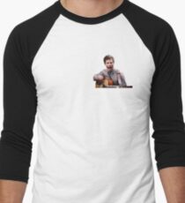 Jake Peralta screaming with guitar Men's Baseball Âľ T-Shirt