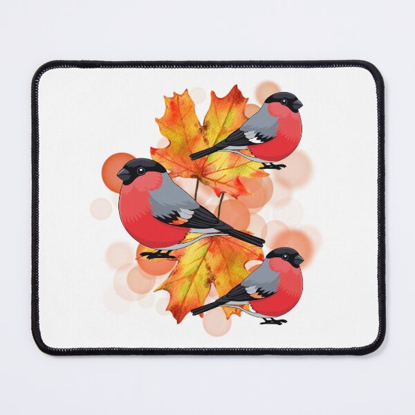 Item preview, Red and Black Birds with Leaves – Aesthetic Illustration designed and sold by iamKRUK.
