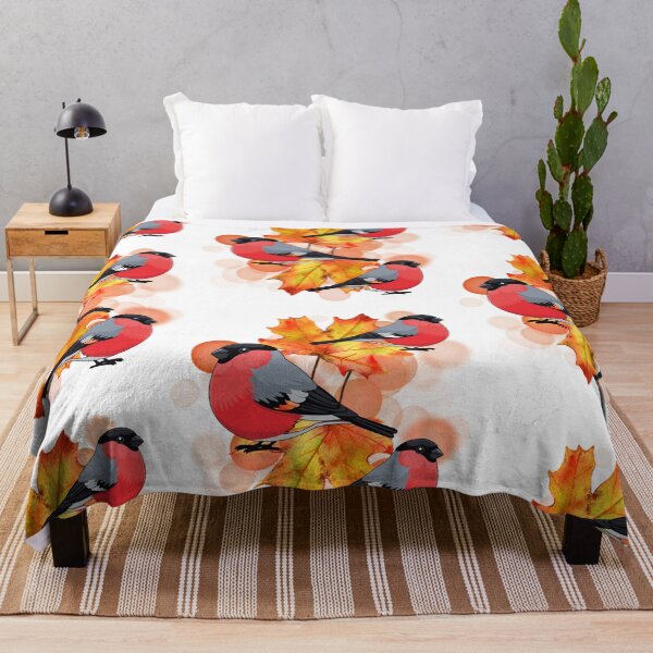 Item preview, Red and Black Birds with Leaves – Aesthetic Illustration designed and sold by iamKRUK.