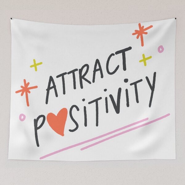 Item preview, Attract Positivity – Positive Mindset Affirmation Typography | FilzaArt designed and sold by FilzArt.