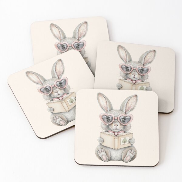 Item preview, Bunny Reading Book - Cute Book Lover Gift, Easter Bunny Bookworm Moms, Spring Gift for Readers, Mother's Day Present designed and sold by MakitoDesign.