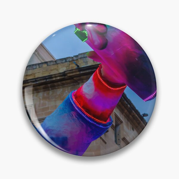Item preview, Colorful Neon Carnival Float Sculpture With Giant Hand and Bottle at Evening Festival Parade designed and sold by Nmallia.