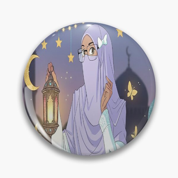 Item preview, Cute Niqabi Girl with Ramadan Lantern Illustration designed and sold by WowDezign.