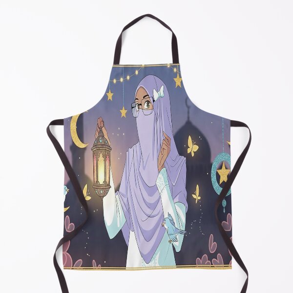 Item preview, Cute Niqabi Girl with Ramadan Lantern Illustration designed and sold by WowDezign.