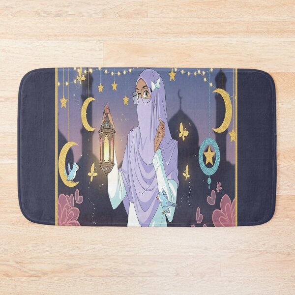 Item preview, Cute Niqabi Girl with Ramadan Lantern Illustration designed and sold by WowDezign.