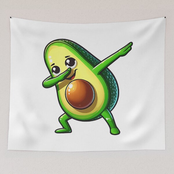 Item preview, Cute avocado cartoon character does a dab designed and sold by MWShirtDesign.