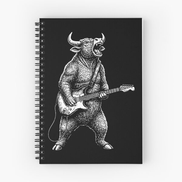 Item preview, Vintage Buffalo Playing Guitar designed and sold by Mikhajuno.