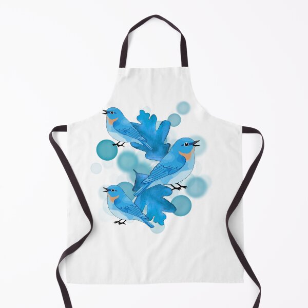 Item preview, Blue Birds with Leaves – Aesthetic Illustration designed and sold by iamKRUK.