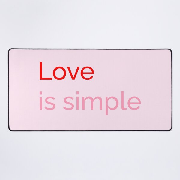 Item preview, Love is Simple – Minimalist Valentine Design designed and sold by stereonut.