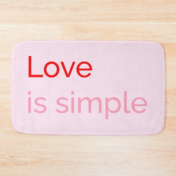 Item preview, Love is Simple – Minimalist Valentine Design designed and sold by stereonut.