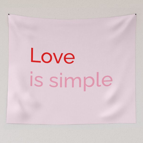 Item preview, Love is Simple – Minimalist Valentine Design designed and sold by stereonut.