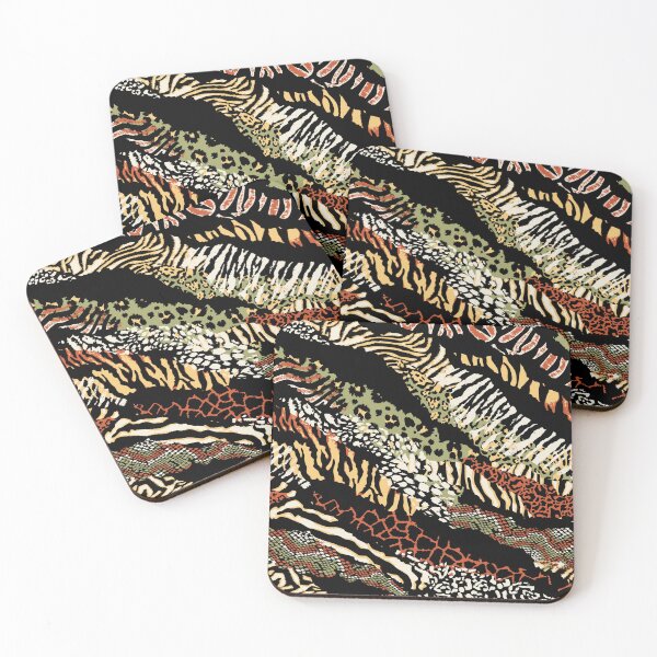 Item preview,  Retro Tropical Animal Print Abstract Collage designed and sold by RetroMaggie.