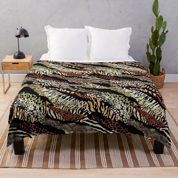 Item preview, Retro Tropical Animal Print Abstract Collage designed and sold by RetroMaggie.
