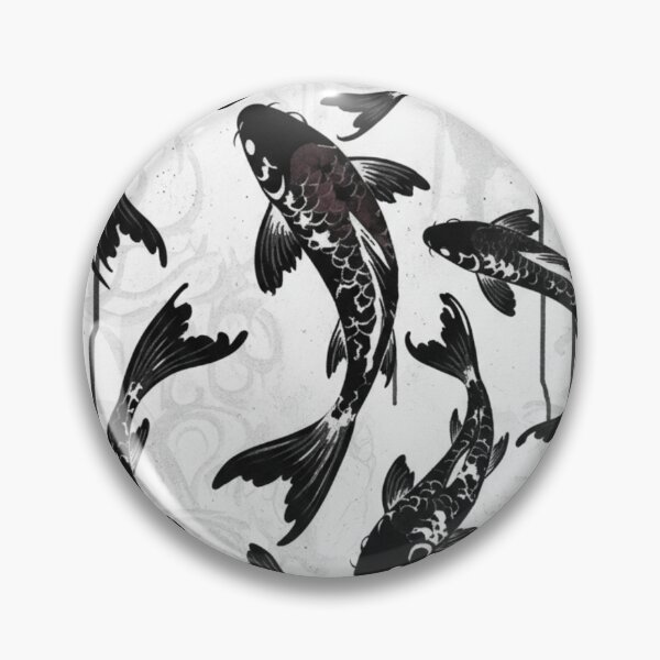 Item preview, Black Koi Fish Ink Flow designed and sold by Trend cool.