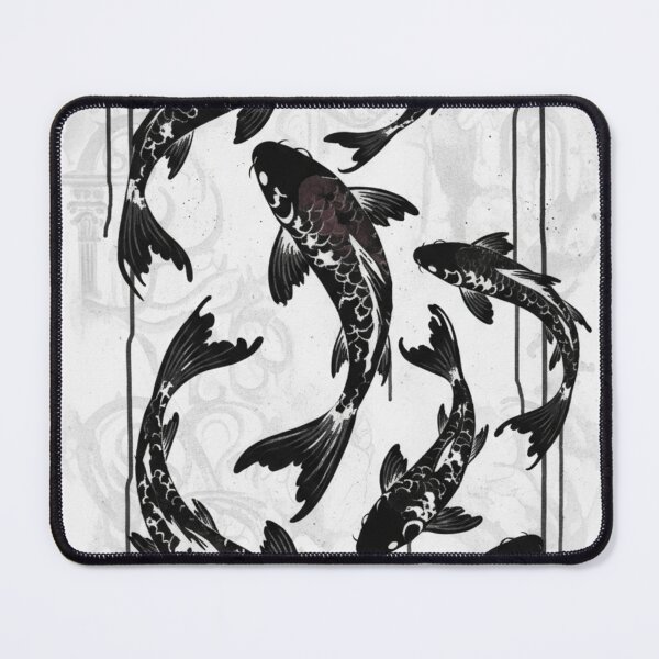Item preview, Black Koi Fish Ink Flow designed and sold by Trend cool.